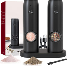 Load image into Gallery viewer, Electric Salt and Pepper Grinder Set, automatic pepper mill,USB rechargeable