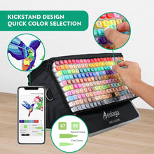 Load image into Gallery viewer, 200 Colors Alcohol Markers with Free App, Dual Tip Art Marker with Kickstand Case for Artists Adults and Kids. IN STOCK