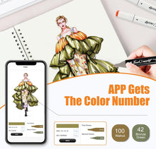 将图片加载到图库查看器,BR 204 Colors Alcohol Markers with Free App, Chisel Tip and Fine Tip, Alcohol-Based Marker for Artists, Art Markers for Painting, Coloring, Sketching and Drawing,Great Gift Idea