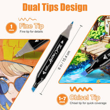 将图片加载到图库查看器,BR 204 Colors Alcohol Markers with Free App, Chisel Tip and Fine Tip, Alcohol-Based Marker for Artists, Art Markers for Painting, Coloring, Sketching and Drawing,Great Gift Idea