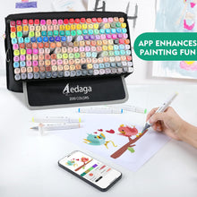 Load image into Gallery viewer, 200 Colors Alcohol Markers with Free App, Dual Tip Art Marker with Kickstand Case for Artists Adults and Kids. IN STOCK