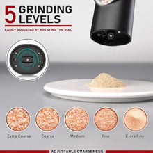 Load image into Gallery viewer, Electric Salt and Pepper Grinder Set, automatic pepper mill,USB rechargeable