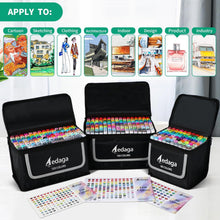 Load image into Gallery viewer, 200 Colors Alcohol Markers with Free App, Dual Tip Art Marker with Kickstand Case for Artists Adults and Kids. IN STOCK