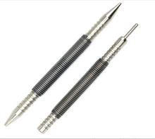Load image into Gallery viewer, WHLLING 2-Piece Dual Head Nail Setter and Hinge Pin Punch Set, Hammerless 1/32″& 1/16″Spring Nail Set, 5000 PSI Striking Force Door Pin Removal Tool