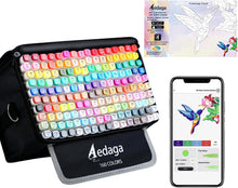 Load image into Gallery viewer, YHC 160 Colors Alcohol Markers for Artists, Free APP for Coloring, Dual Tips Alcohol-Based Markers for Drawing,Painting and Sketching, Great Gift Idea for Kids and Adults.
