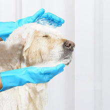Load image into Gallery viewer, Pet bath brush, pet silicone glove 2 pairs pack.
