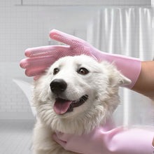 Load image into Gallery viewer, Pet bath brush, pet silicone glove 2 pairs pack.
