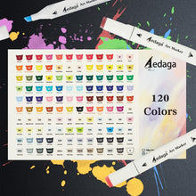 Load image into Gallery viewer, 120 Colors Alcohol Markers for Artists, Free APP for Coloring.  IN STOCK in USA warehouse
