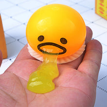 Load image into Gallery viewer, 6 PCS Yellow Round Vomiting &amp; Sucking Lazy Egg Yolk, Vomiting Egg Yolk,Vent Stress Tricky Game Relief Toys
