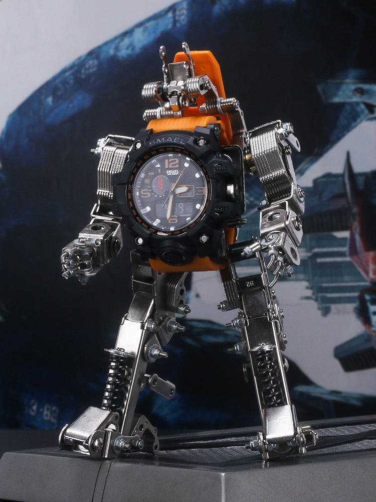 Metal Robot with Watch inside