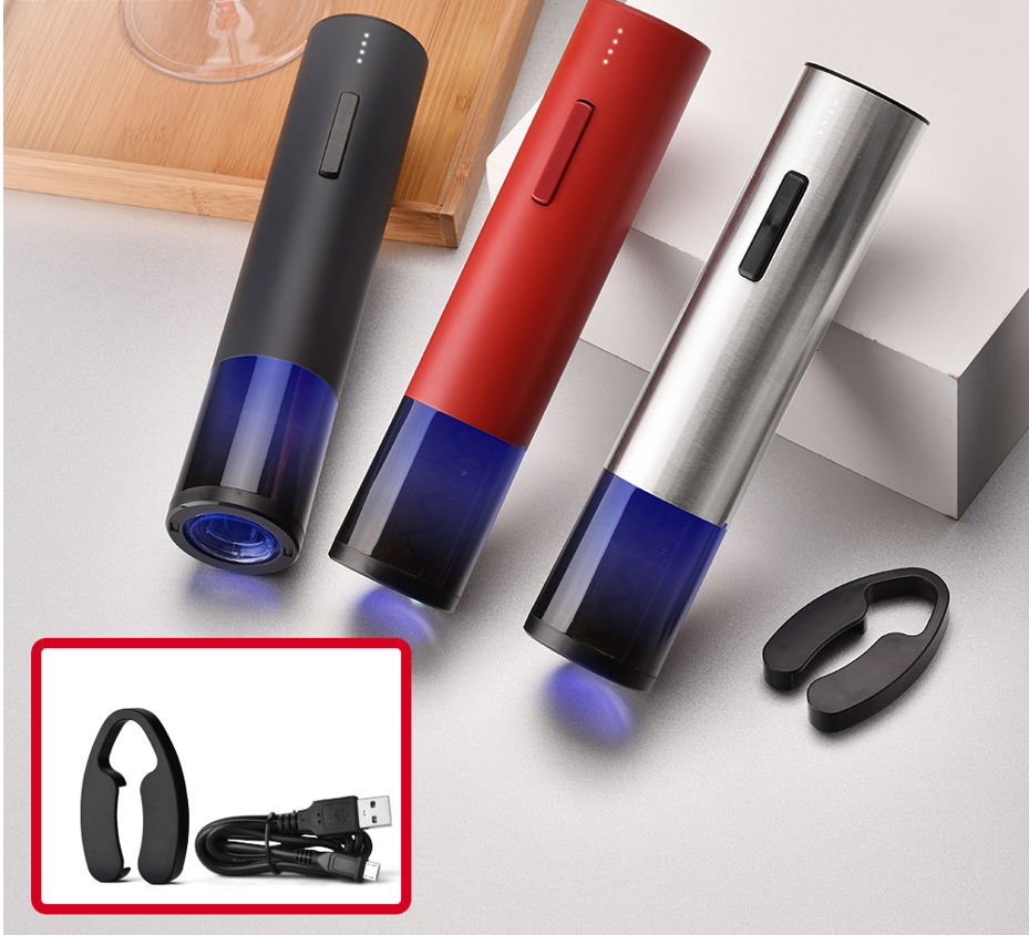 500mAh Lithium Battery Metal Electric Wine Screw opener