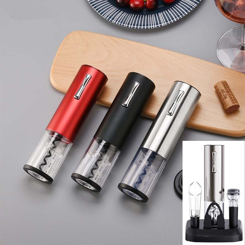 Most welcome, USB Rechargeable Corkscrew Eletric Wine Opener Gift Set with Charging Base