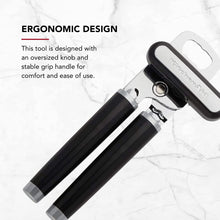 Load image into Gallery viewer, Classic Multifunction Can Opener / Bottle Opener, 8.34-Inch, Black
